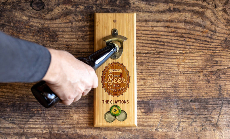Personalized Magnetic Wall-Mounted Bottle Openers