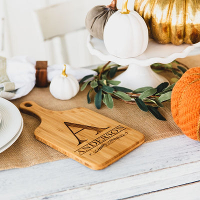 American Pacific Mortgage - Personalized Handled Bamboo Serving Boards