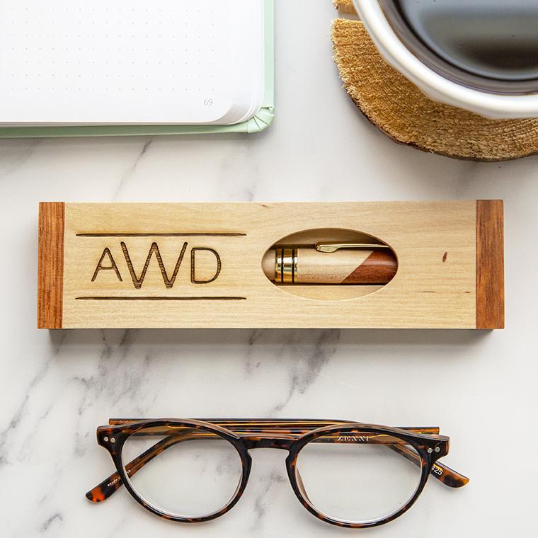 Personalized Cut-Out Top Wooden Pen Set -  - JDS