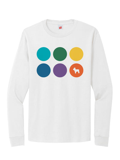 NextHome - "Dots" - Unisex Long Sleeve T-Shirt White