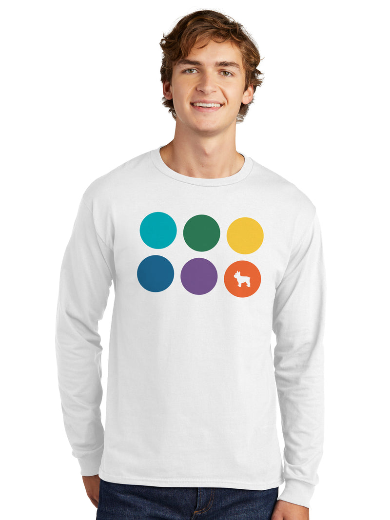 NextHome - "Dots" - Unisex Long Sleeve T-Shirt White