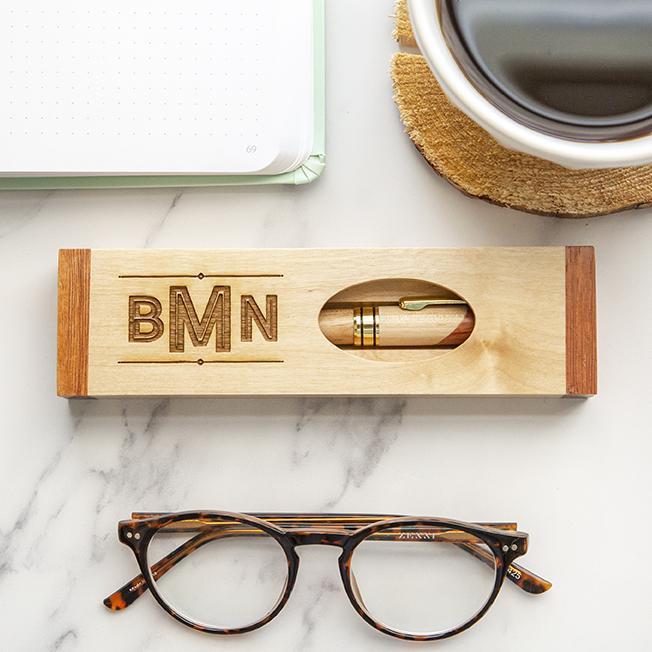 Personalized Cut-Out Top Wooden Pen Set -  - JDS
