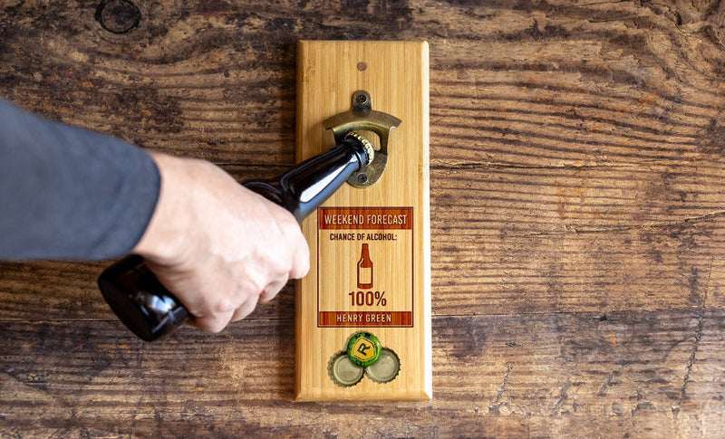 Personalized Magnetic Wall-Mounted Bottle Openers