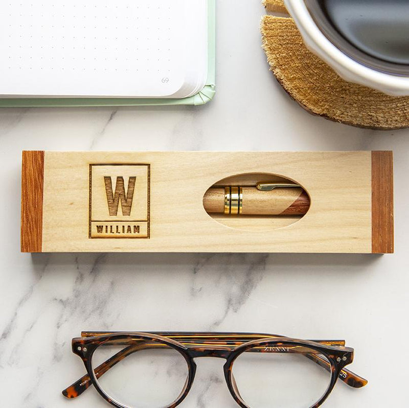 Personalized Cut-Out Top Wooden Pen Set -  - JDS