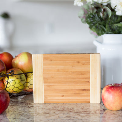 Personalized Bamboo Cutting Board 6x8 (Two Tone) - Modern Collection