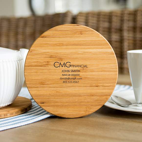 CMG Financial - Personalized Solid Bamboo Trivets