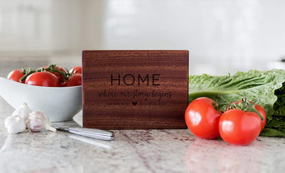 Beautiful 6 x 8 Mahogany Cutting Board - Modern Collection
