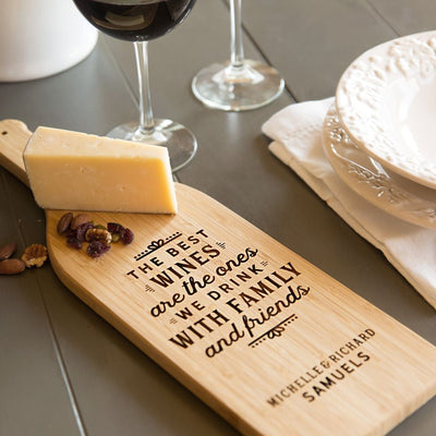 Guaranteed Rate - Wine Bottle Shaped Cutting Boards