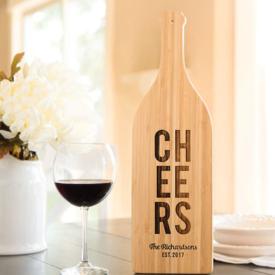 Guaranteed Rate - Wine Bottle Shaped Cutting Boards