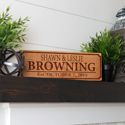 Personalized Engraved House Signs
