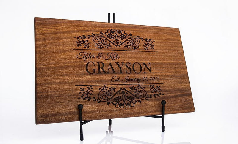 Canzell - Personalized Beautiful Large 11x17 Mahogany Boards