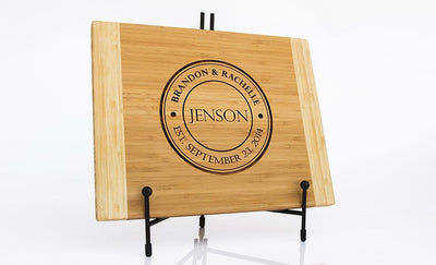 11x14 Two Tone Bamboo Cutting Board (Square Edge)
