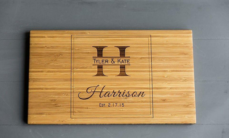 Mason-McDuffie Personalized Beautiful Large Bamboo Boards