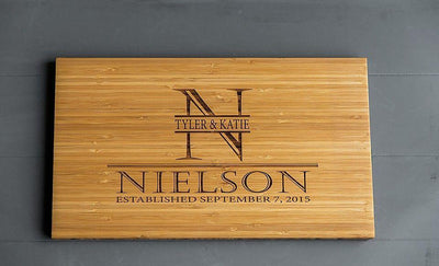 Mason-McDuffie Personalized Beautiful Large Bamboo Boards