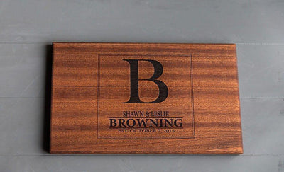 Canzell - Personalized Beautiful Large 11x17 Mahogany Boards