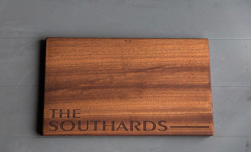 Canzell - Personalized Beautiful Large 11x17 Mahogany Boards