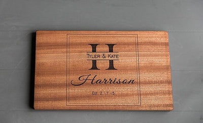 Canzell - Personalized Beautiful Large 11x17 Mahogany Boards