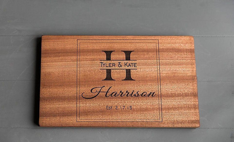 Canzell - Personalized Beautiful Large 11x17 Mahogany Boards