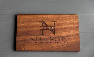 Canzell - Personalized Beautiful Large 11x17 Mahogany Boards