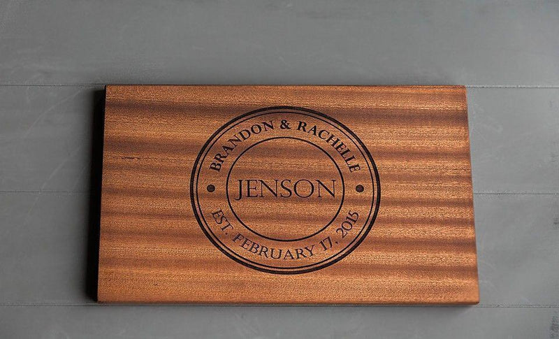 Canzell - Personalized Beautiful Large 11x17 Mahogany Boards