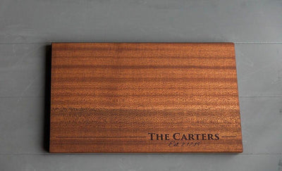 Canzell - Personalized Beautiful Large 11x17 Mahogany Boards