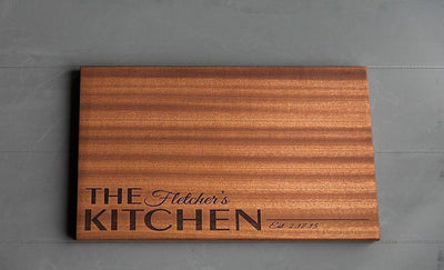 Canzell - Personalized Beautiful Large 11x17 Mahogany Boards