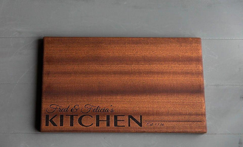 Canzell - Personalized Beautiful Large 11x17 Mahogany Boards