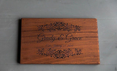 Canzell - Personalized Beautiful Large 11x17 Mahogany Boards