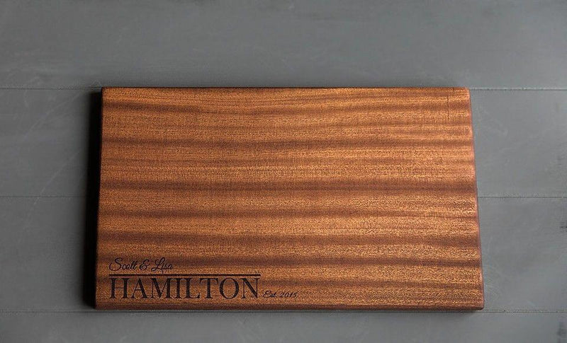 Canzell - Personalized Beautiful Large 11x17 Mahogany Boards