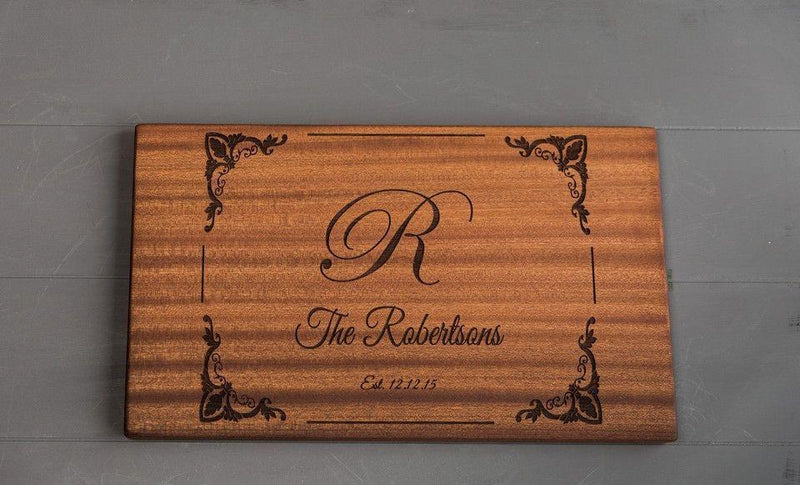Canzell - Personalized Beautiful Large 11x17 Mahogany Boards