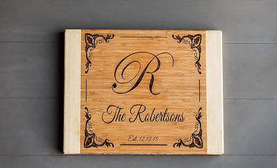 11x14 Two Tone Bamboo Cutting Board (Square Edge)