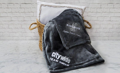 Citywide Home Loans Custom Embroidered Minky Touch Blankets