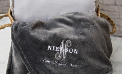 Guaranteed Rate - Custom Embroidered Mink Sherpa Blankets