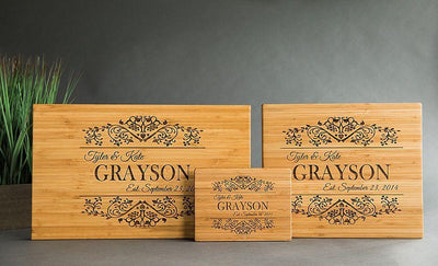 6x8 Bamboo Cutting Board (Single Tone)