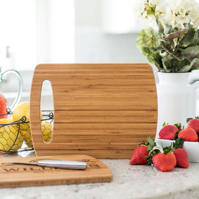 Personalized Medium Easy Carry Cutting Board - Modern Collection