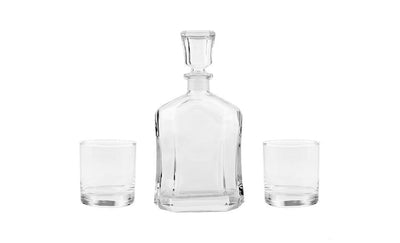 Personalized Decanter Set with 2 Whiskey Glasses -  - JDS
