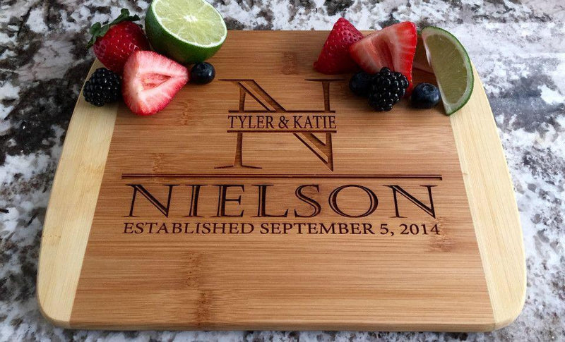 Delaware Fairway - Personalized 8.5x11 Two Tone Cutting Board (Rounded Edge)