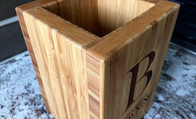 Guaranteed Rate - Bamboo Utensil Holder