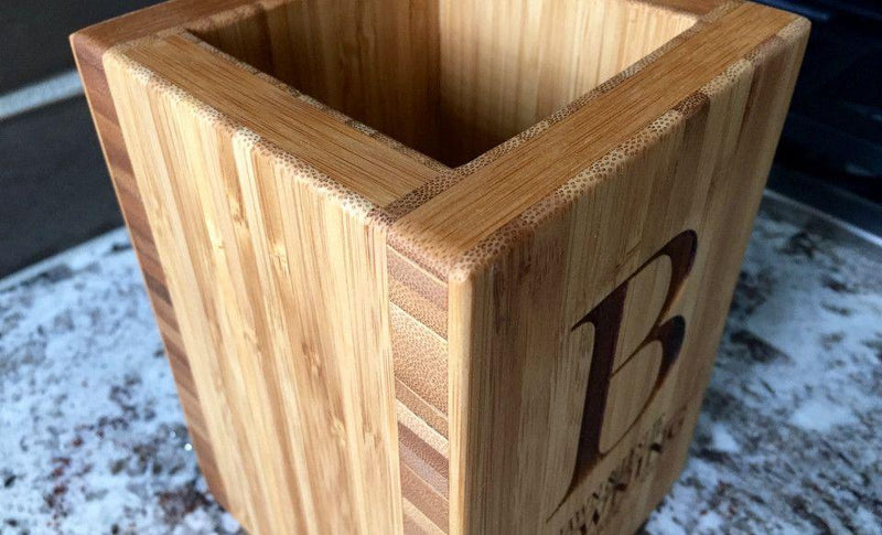 Guaranteed Rate - Bamboo Utensil Holder