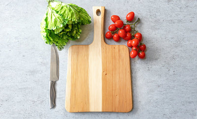 Personalized Hickory Keystone Handled Cutting Boards