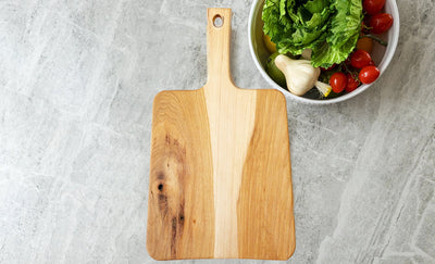 Personalized Hickory Keystone Handled Cutting Boards