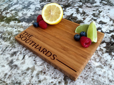 6x8 Bamboo Cutting Board (Single Tone)