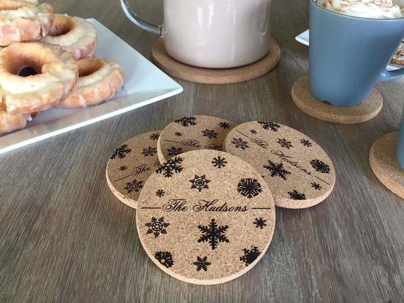 Thick Cork Coasters - Set of 4