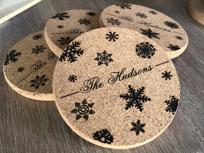 Thick Cork Coasters - Set of 4