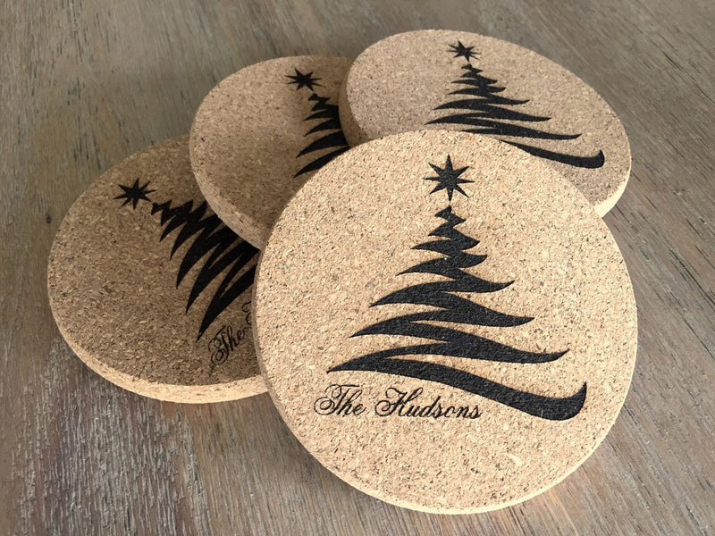 Thick Cork Coasters - Set of 4