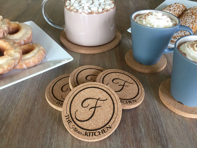 Thick Cork Coasters - Set of 4