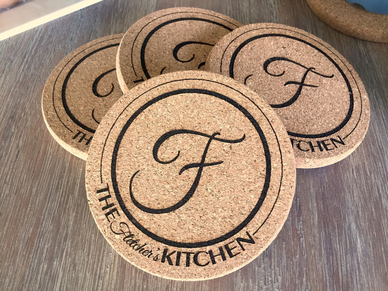 Thick Cork Coasters - Set of 4