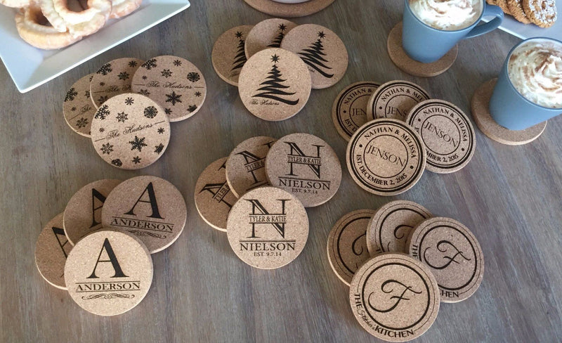 Thick Cork Coasters - Set of 4
