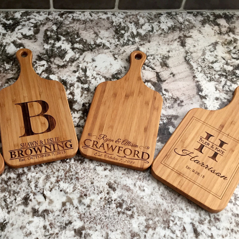 Re/Max Prestige Personalized Handled Bamboo Serving Boards - Free Shipping