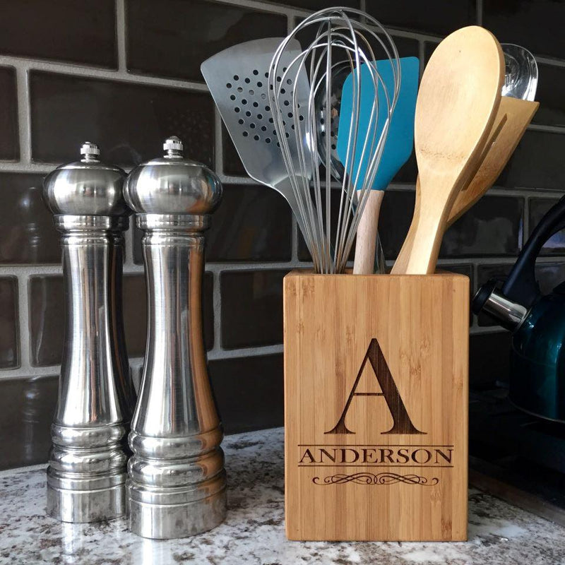 Guaranteed Rate - Bamboo Utensil Holder